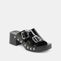 Melody Black Leather Heels | Women Dolce Vita