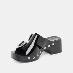 Melody Black Leather Heels | Women Dolce Vita