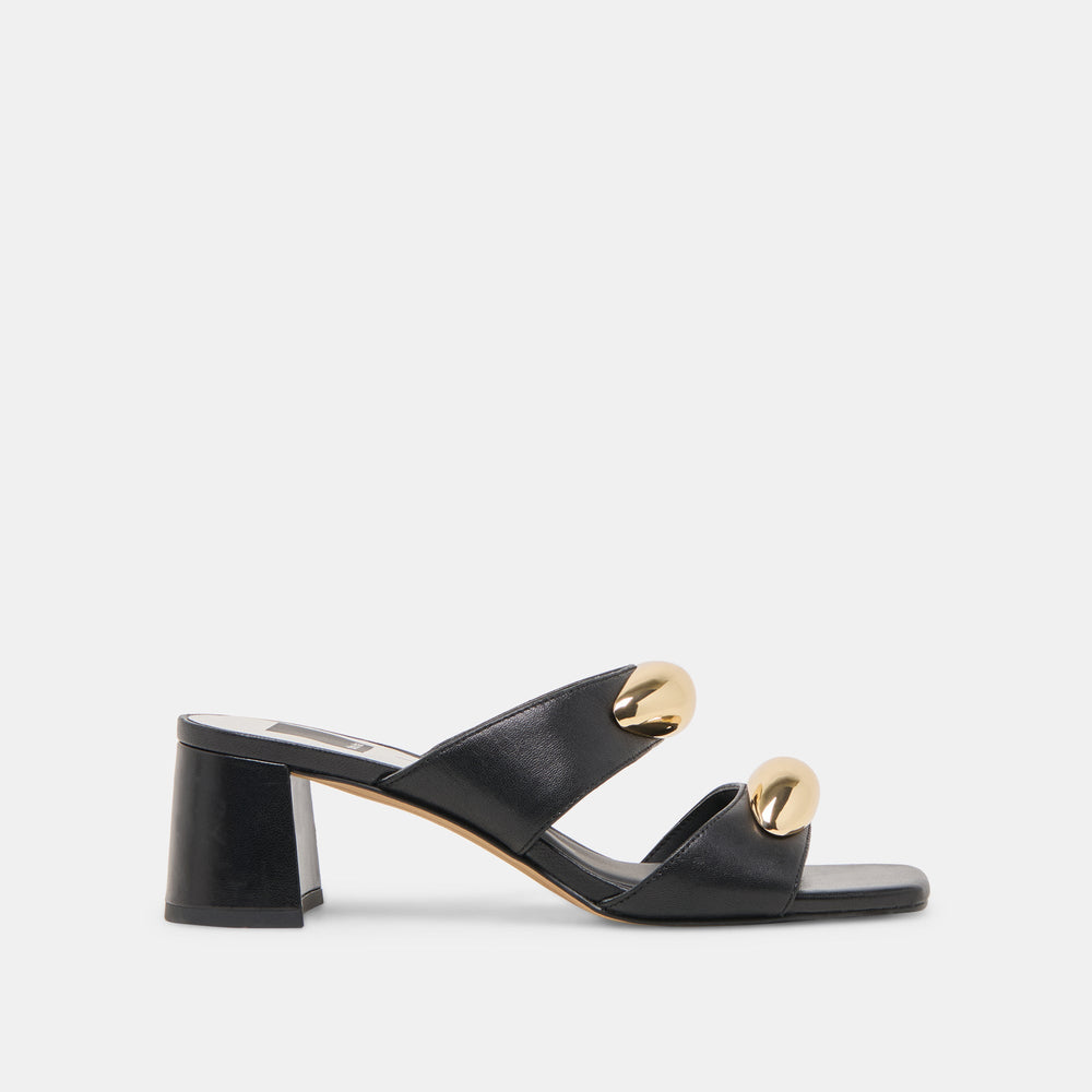Barnet Black Leather Heels | Women Dolce Vita