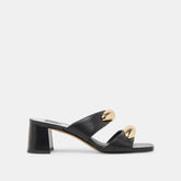 Barnet Black Leather Heels | Women Dolce Vita