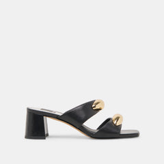 Barnet Black Leather Heels | Women Dolce Vita