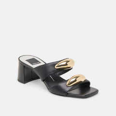 Barnet Black Leather Heels | Women Dolce Vita