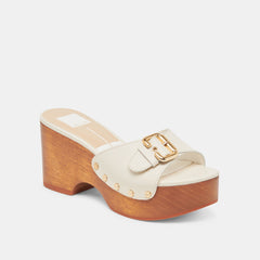 YALAH HEELS OFF WHITE LEATHER | Dolce Vita Women