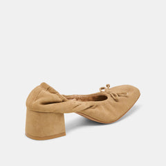 Karmin Dk Taupe Suede Heels | Women Dolce Vita