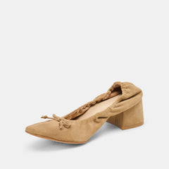 Karmin Dk Taupe Suede Heels | Women Dolce Vita
