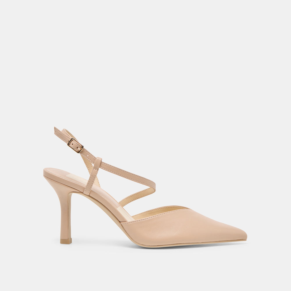 Kamra Beige Leather Heels | Dolce Vita Women