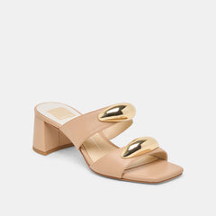 Barnet Light Tan Leather Heels | Women Dolce Vita
