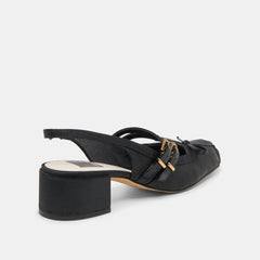 Loris Onyx Satin Heels | Dolce Vita Women