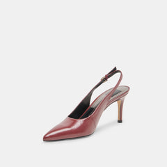 Elasi Oxblood Crinkle Heels | Dolce Vita Women