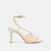 Nivana Off White Crinkle Patent Heels | Women Dolce Vita