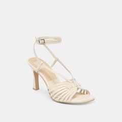Nivana Off White Crinkle Patent Heels | Women Dolce Vita