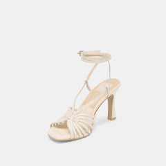 Nivana Off White Crinkle Patent Heels | Women Dolce Vita