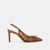 Yela Mid Brown Tulle Heels | Dolce Vita Women