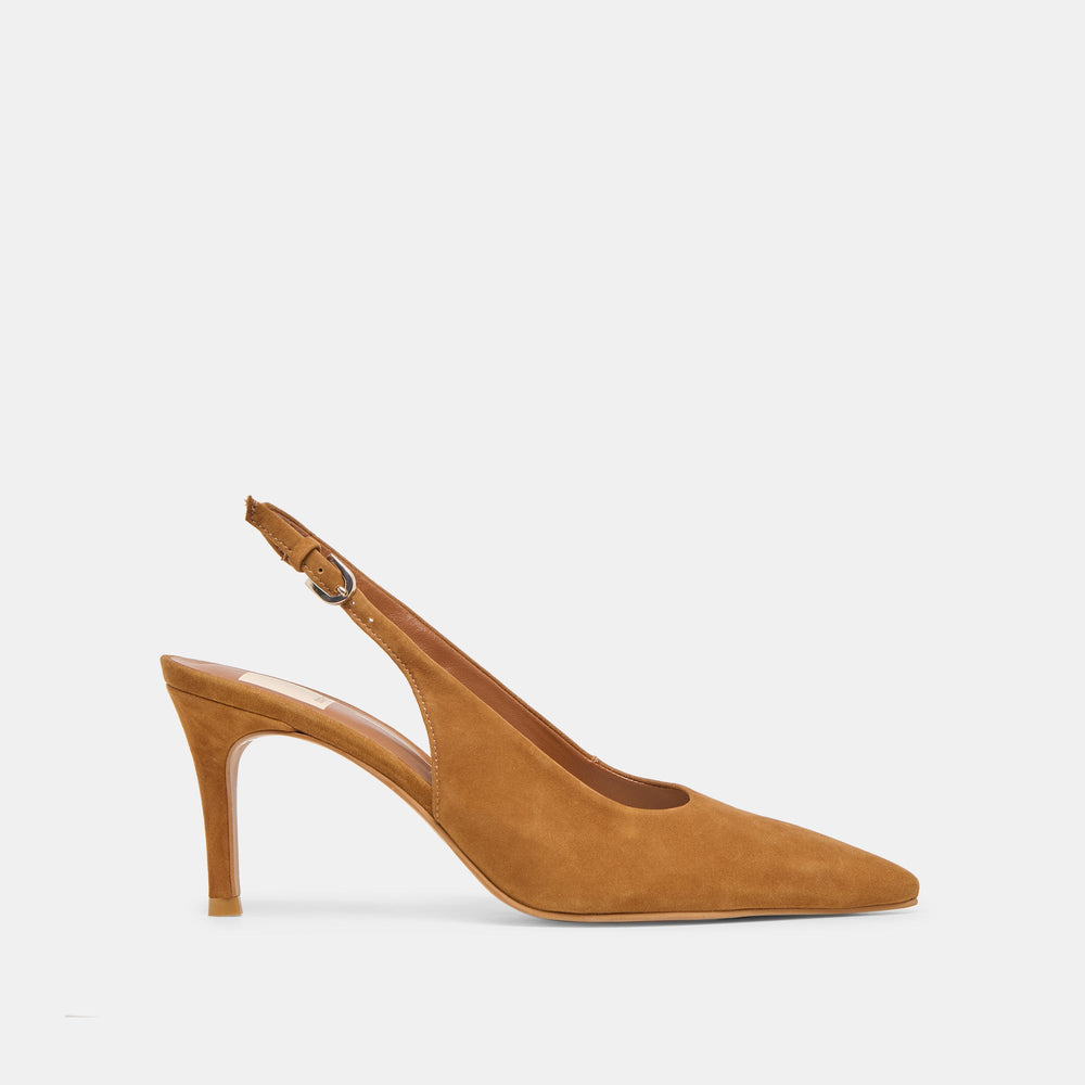 Elasi Brown Nubuck Heels | Women Dolce Vita