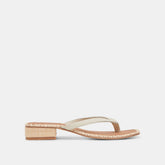 BARTY SANDALS WHITE LEATHER | Dolce Vita Women