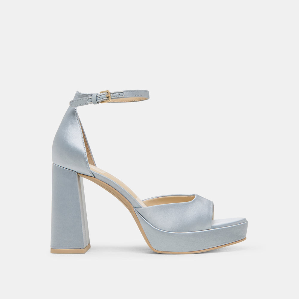 PANDRO HEELS LIGHT BLUE SATIN | Dolce Vita Women