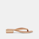BARTY SANDALS LIGHT TAN LEATHER | Women Dolce Vita