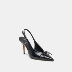 GEENA HEELS BLACK LEATHER | Dolce Vita Women