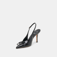 GEENA HEELS BLACK LEATHER | Dolce Vita Women