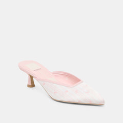 Cleo X Byrdie Golf Pink Floral Satin Wide Heels | Dolce Vita Women