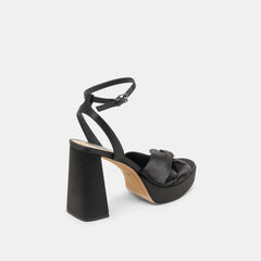 PARLO HEELS ONYX SATIN | Dolce Vita Women