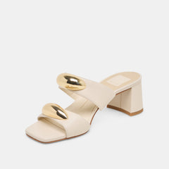 Barnet Bone Leather Heels | Women Dolce Vita