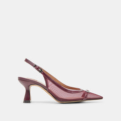 Lorine Burgundy Mesh Heels | Women Dolce Vita