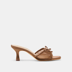 Galen Mid Brown Tulle Heels | Women Dolce Vita
