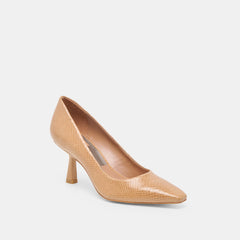 Briona Whiskey Embossed Leather Heels | Women Dolce Vita