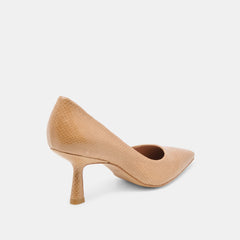 Briona Whiskey Embossed Leather Heels | Women Dolce Vita