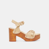 YANDY HEELS LT NATURAL RAFFIA | Dolce Vita Women