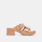Melody Tan Leather Heels | Women Dolce Vita
