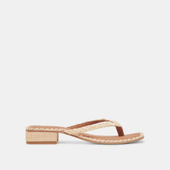 BARTY SANDALS LT NATURAL RAFFIA | Dolce Vita Women