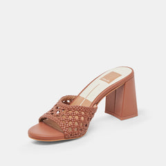 MARGOE HEELS COGNAC WOVEN STELLA | Dolce Vita Women