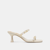 GRASON HEELS WHITE LEATHER | Women Dolce Vita