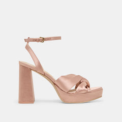 PARLO HEELS BLUSH SATIN | Women Dolce Vita