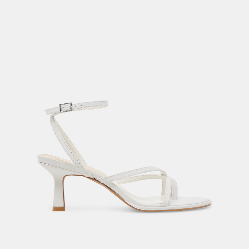 MORAH WIDE HEELS TRUE WHITE LEATHER | Dolce Vita Women
