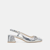 MELLI HEELS SILVER DISTRESSED LEATHER | Dolce Vita Women
