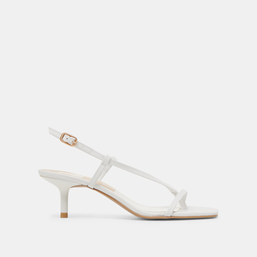 LAURY HEELS TRUE WHITE LEATHER | Dolce Vita Women