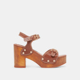 YANDY HEELS COGNAC LEATHER | Women Dolce Vita