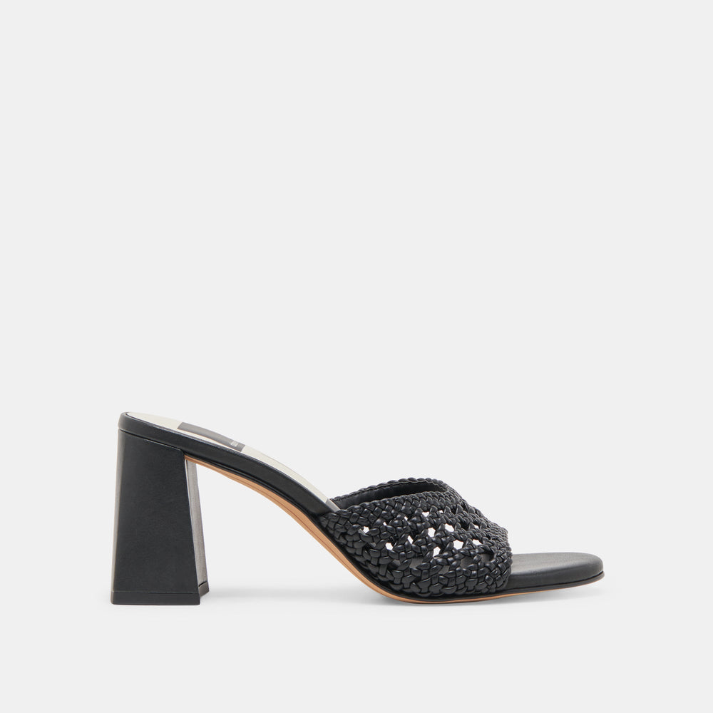 MARGOE HEELS BLACK WOVEN STELLA | Women Dolce Vita