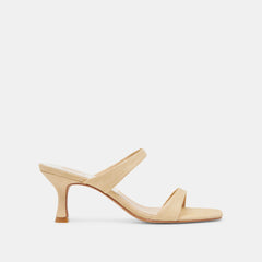 Genora Lt Natural Woven Raffia Heels | Dolce Vita Women