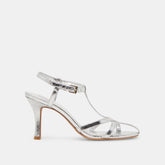 LIANE HEELS SILVER DISTRESSED LEATHER | Women Dolce Vita