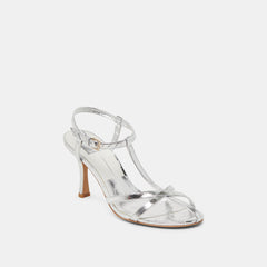 LIANE HEELS SILVER DISTRESSED LEATHER | Women Dolce Vita