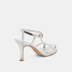 LIANE HEELS SILVER DISTRESSED LEATHER | Women Dolce Vita