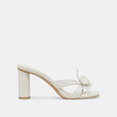 Nikil White Leather Heels | Women Dolce Vita