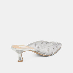 CLARA HEELS SILVER MESH | Dolce Vita Women