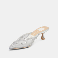 CLARA HEELS SILVER MESH | Dolce Vita Women