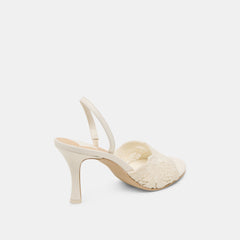 LARRA HEELS WHITE CROCHET | Dolce Vita Women