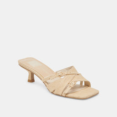 BRYANT HEELS NATURAL WOVEN RAFFIA | Women Dolce Vita